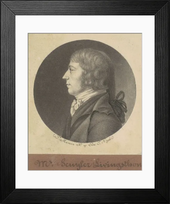 Framed Print : Peter Schuyler Livingston, 1797. Creator: Charles Balthazar Julien Fé Framed Print : Peter Schuyler Livingston, 1797. Creator: Charles Balthazar Julien Fé