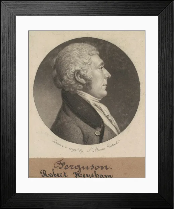Framed Print : Robert Heysham, 1802. Creator: Charles Balthazar Julien Fevret de Saint-Memin Framed Print : Robert Heysham, 1802. Creator: Charles Balthazar Julien Fevret de Saint-Memin