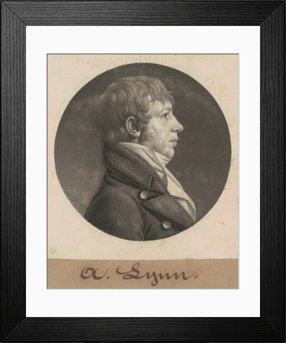 Framed Print : Adam Lynn, 1805. Creator: Charles Balthazar Julien Fevret de Saint-Memin Framed Print : Adam Lynn, 1805. Creator: Charles Balthazar Julien Fevret de Saint-Memin