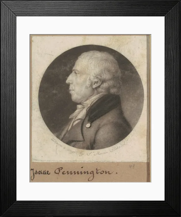 Framed Print : Isaac Penington, 1802. Creator: Charles Balthazar Julien Fevret de Saint-Memin Framed Print : Isaac Penington, 1802. Creator: Charles Balthazar Julien Fevret de Saint-Memin