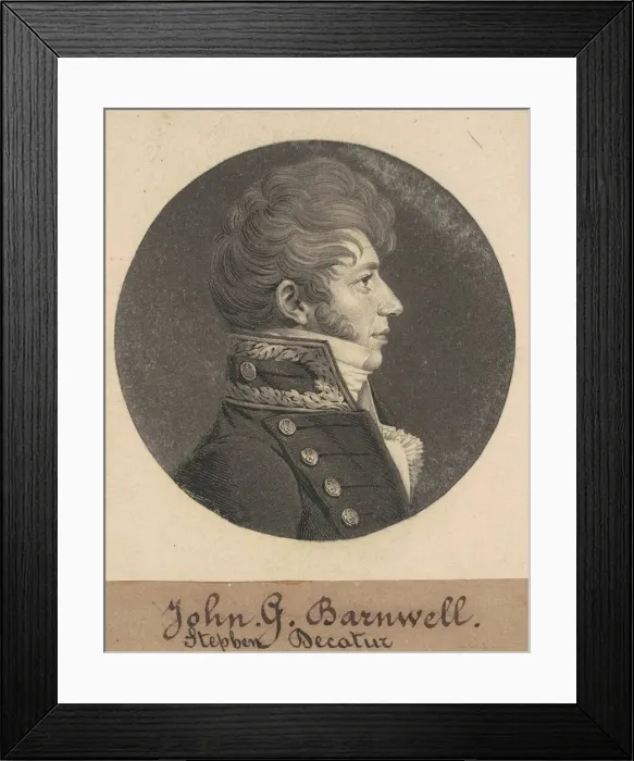 Framed Print : John Green, 1808-1809. Creator: Charles Balthazar Julien Fevret de Saint-Memin Framed Print : John Green, 1808-1809. Creator: Charles Balthazar Julien Fevret de Saint-Memin