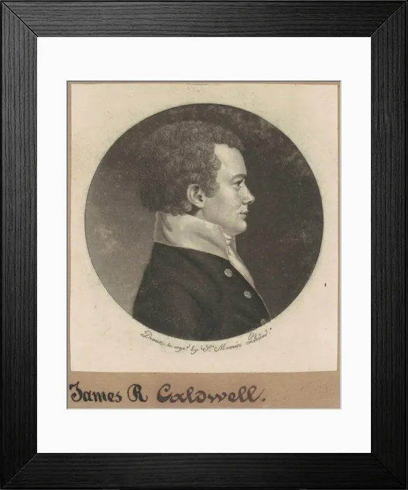 Framed Print : James R. Caldwell, 1799. Creator: Charles Balthazar Julien Fevret de Saint-Mé Framed Print : James R. Caldwell, 1799. Creator: Charles Balthazar Julien Fevret de Saint-Mé