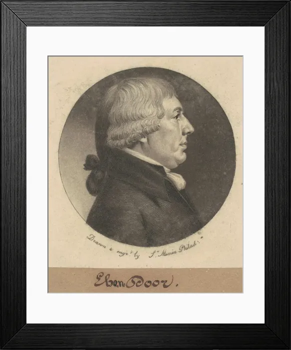 Framed Print : Ebenezer Dorr, 1800. Creator: Charles Balthazar Julien Fevret de Saint-Memin Framed Print : Ebenezer Dorr, 1800. Creator: Charles Balthazar Julien Fevret de Saint-Memin