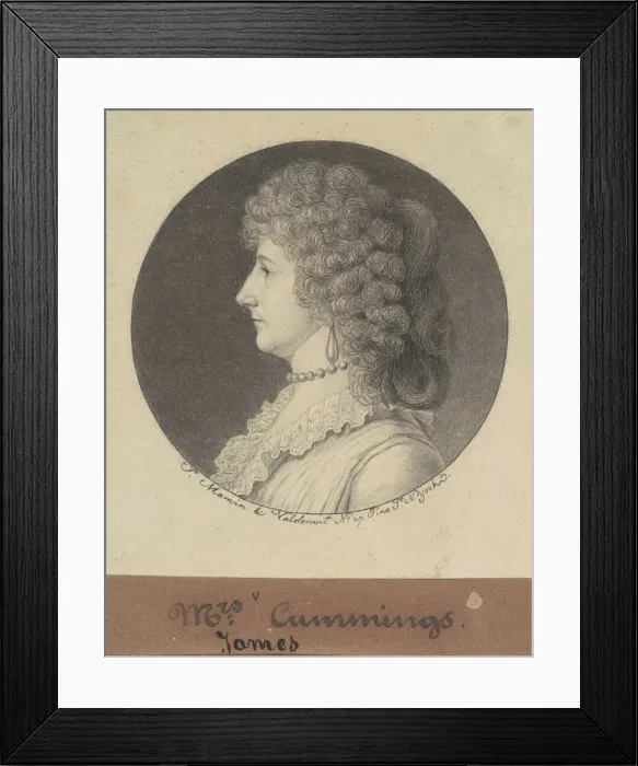 Framed Print : Phoebe Harisson Cuming, 1797. Creator: Charles Balthazar Julien Fé Framed Print : Phoebe Harisson Cuming, 1797. Creator: Charles Balthazar Julien Fé