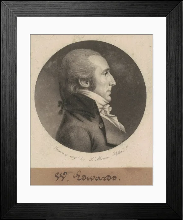 Framed Print : William Edwards, 1802. Creator: Charles Balthazar Julien Fevret de Saint-Memin