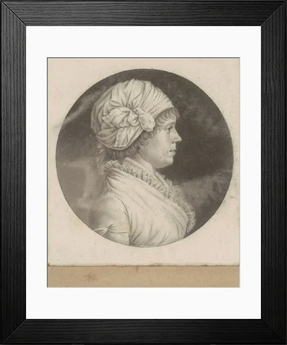 Framed Print : Elizabeth Rittenhouse Sergeant, 1798-1803. Creator: Charles Balthazar Julien Fé Framed Print : Elizabeth Rittenhouse Sergeant, 1798-1803. Creator: Charles Balthazar Julien Fé