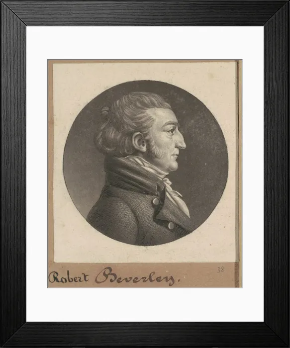 Framed Print : Robert Beverley IV, 1807. Creator: Charles Balthazar Julien Fevret de Saint-Mé Framed Print : Robert Beverley IV, 1807. Creator: Charles Balthazar Julien Fevret de Saint-Mé
