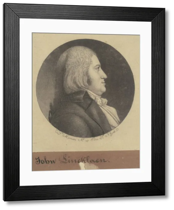 Framed Print : John Lincklaen, 1796-1797. Creator: Charles Balthazar Julien Fevret de Saint-Mé