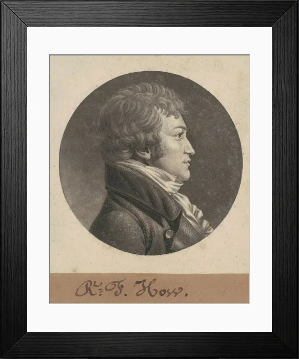 Framed Print : Robert F. How, 1806. Creator: Charles Balthazar Julien Fevret de Saint-Memin Framed Print : Robert F. How, 1806. Creator: Charles Balthazar Julien Fevret de Saint-Memin