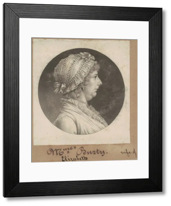 Framed Print : Elizabeth May Busti, 1807. Creator: Charles Balthazar Julien Fevret de Saint-Mé Framed Print : Elizabeth May Busti, 1807. Creator: Charles Balthazar Julien Fevret de Saint-Mé