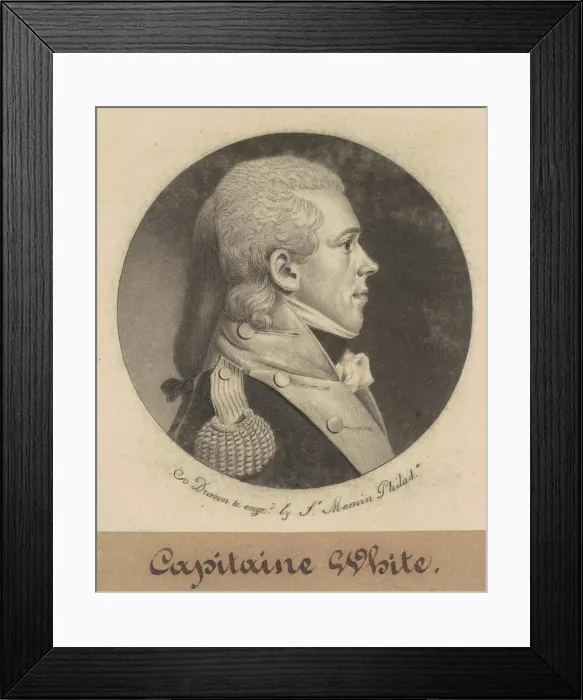 Framed Print : Samuel White, 1800. Creator: Charles Balthazar Julien Fevret de Saint-Memin Framed Print : Samuel White, 1800. Creator: Charles Balthazar Julien Fevret de Saint-Memin