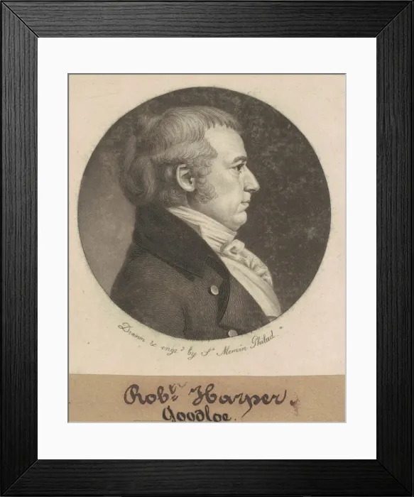 Framed Print : Robert Goodloe Harper, 1799. Creator: Charles Balthazar Julien Fé Framed Print : Robert Goodloe Harper, 1799. Creator: Charles Balthazar Julien Fé