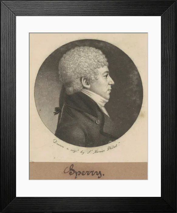 Framed Print : Jacob Sperry, 1800. Creator: Charles Balthazar Julien Fevret de Saint-Memin Framed Print : Jacob Sperry, 1800. Creator: Charles Balthazar Julien Fevret de Saint-Memin