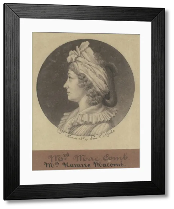 Framed Print : Christina Livingston Macomb, 1797. Creator: Charles Balthazar Julien Fé Framed Print : Christina Livingston Macomb, 1797. Creator: Charles Balthazar Julien Fé