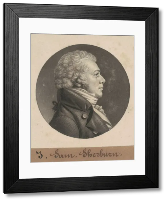 Framed Print : John Samuel Sherburne, 1805. Creator: Charles Balthazar Julien Fé Framed Print : John Samuel Sherburne, 1805. Creator: Charles Balthazar Julien Fé