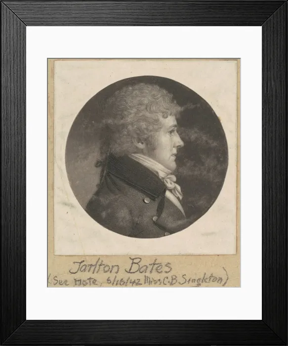 Framed Print : Tarlton Bates, 1798-1803. Creator: Charles Balthazar Julien Fevret de Saint-Mé Framed Print : Tarlton Bates, 1798-1803. Creator: Charles Balthazar Julien Fevret de Saint-Mé