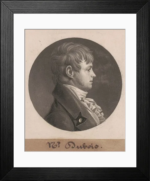 Framed Print : Nicholas DuBois, 1804. Creator: Charles Balthazar Julien Fevret de Saint-Memin Framed Print : Nicholas DuBois, 1804. Creator: Charles Balthazar Julien Fevret de Saint-Memin