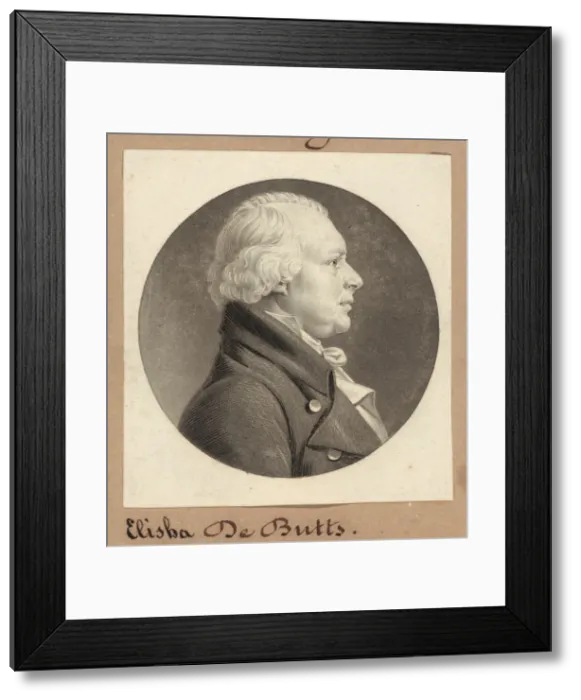 Framed Print : Samuel DeButts, 1805. Creator: Charles Balthazar Julien Fevret de Saint-Memin Framed Print : Samuel DeButts, 1805. Creator: Charles Balthazar Julien Fevret de Saint-Memin
