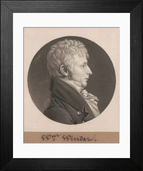 Framed Print : William Henry Winder, 1804. Creator: Charles Balthazar Julien Fevret de Saint-Mé Framed Print : William Henry Winder, 1804. Creator: Charles Balthazar Julien Fevret de Saint-Mé