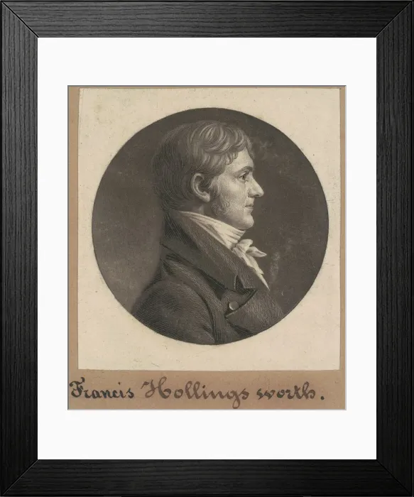 Framed Print : Francis Hollingsworth, 1804. Creator: Charles Balthazar Julien Fé Framed Print : Francis Hollingsworth, 1804. Creator: Charles Balthazar Julien Fé