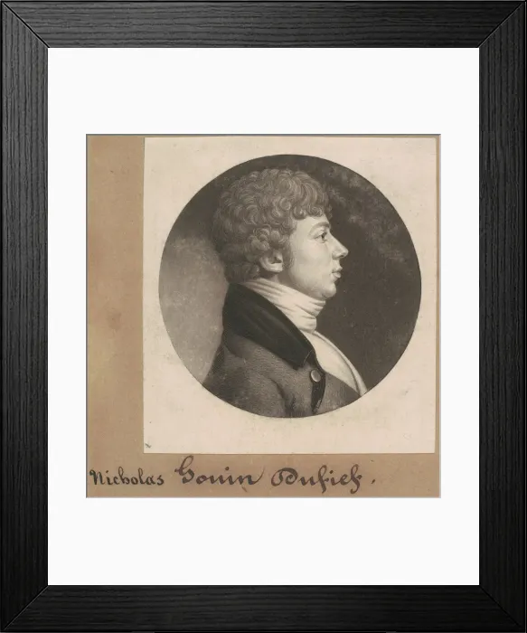 Framed Print : Nicholas Gouin Dufief, 1801. Creator: Charles Balthazar Julien Fé Framed Print : Nicholas Gouin Dufief, 1801. Creator: Charles Balthazar Julien Fé
