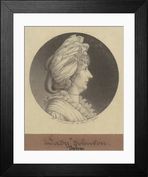 Framed Print : Lady Mary Watts Johnson, 1797. Creator: Charles Balthazar Julien Fé Framed Print : Lady Mary Watts Johnson, 1797. Creator: Charles Balthazar Julien Fé
