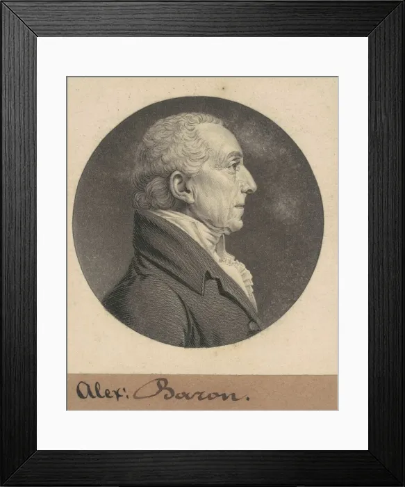 Framed Print : Alexander Baron, 1808. Creator: Charles Balthazar Julien Fevret de Saint-Memin Framed Print : Alexander Baron, 1808. Creator: Charles Balthazar Julien Fevret de Saint-Memin