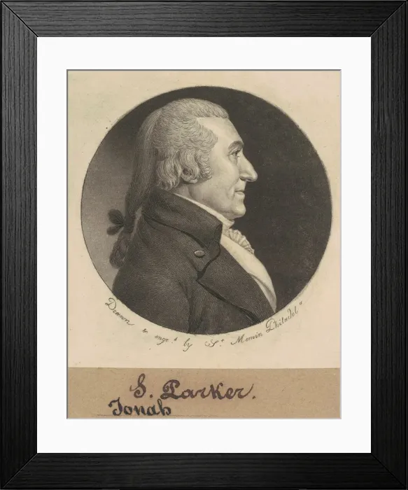 Framed Print : Josiah Parker, 1799. Creator: Charles Balthazar Julien Fevret de Saint-Memin Framed Print : Josiah Parker, 1799. Creator: Charles Balthazar Julien Fevret de Saint-Memin