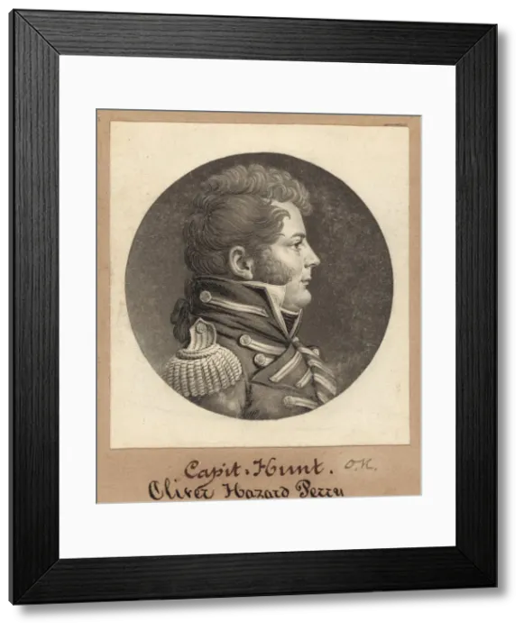 Framed Print : Theodore Hunt, 1809. Creator: Charles Balthazar Julien Fevret de Saint-Memin Framed Print : Theodore Hunt, 1809. Creator: Charles Balthazar Julien Fevret de Saint-Memin
