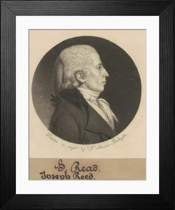 Framed Print : Joseph Reed, Jr. 1798. Creator: Charles Balthazar Julien Fevret de Saint-Memin Framed Print : Joseph Reed, Jr. 1798. Creator: Charles Balthazar Julien Fevret de Saint-Memin