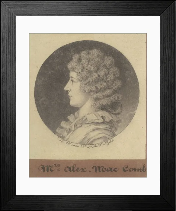 Framed Print : Janette Marshall Macomb, 1797. Creator: Charles Balthazar Julien Fé Framed Print : Janette Marshall Macomb, 1797. Creator: Charles Balthazar Julien Fé