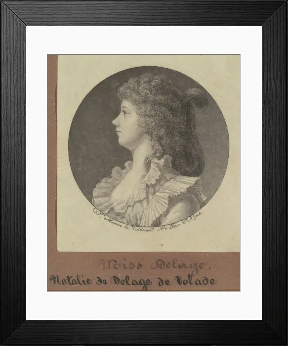 Framed Print : Natalie Marie Louise Stephanie Beatrice Delage de Volude, 1796