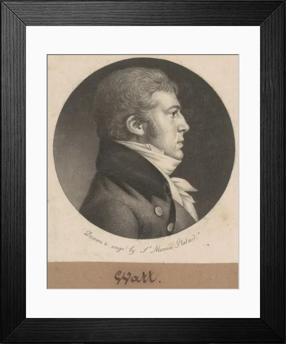 Framed Print : Watt, 1802. Creator: Charles Balthazar Julien Fevret de Saint-Memin Framed Print : Watt, 1802. Creator: Charles Balthazar Julien Fevret de Saint-Memin