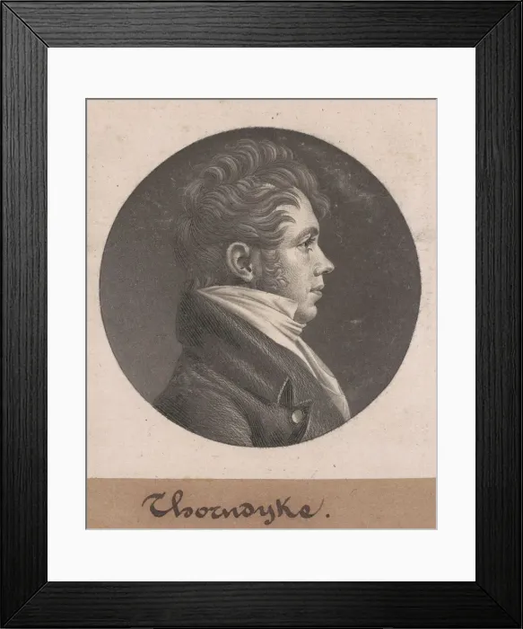 Framed Print : Thorndyke, 1803. Creator: Charles Balthazar Julien Fevret de Saint-Memin Framed Print : Thorndyke, 1803. Creator: Charles Balthazar Julien Fevret de Saint-Memin