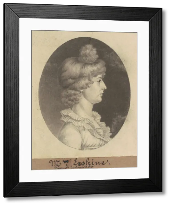 Framed Print : Frances Cadwalader Erskine, 1809. Creator: Charles Balthazar Julien Fé Framed Print : Frances Cadwalader Erskine, 1809. Creator: Charles Balthazar Julien Fé