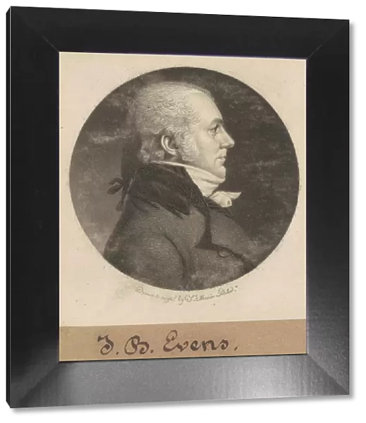 John B. Evens, 1800. Creator: Charles Balthazar Julien Fevret de Saint-Memin