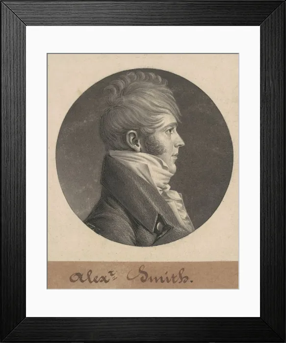 Framed Print : Alexander Smith, 1804. Creator: Charles Balthazar Julien Fevret de Saint-Memin Framed Print : Alexander Smith, 1804. Creator: Charles Balthazar Julien Fevret de Saint-Memin