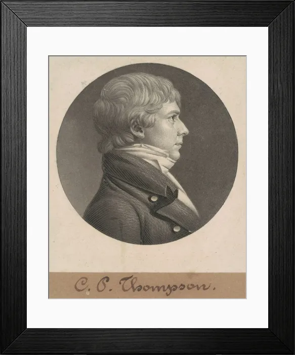 Framed Print : Samuel Hambleton, 1806. Creator: Charles Balthazar Julien Fevret de Saint-Memin Framed Print : Samuel Hambleton, 1806. Creator: Charles Balthazar Julien Fevret de Saint-Memin