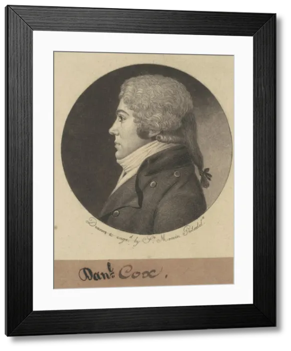 Framed Print : Cox, 1798. Creator: Charles Balthazar Julien Fevret de Saint-Memin Framed Print : Cox, 1798. Creator: Charles Balthazar Julien Fevret de Saint-Memin