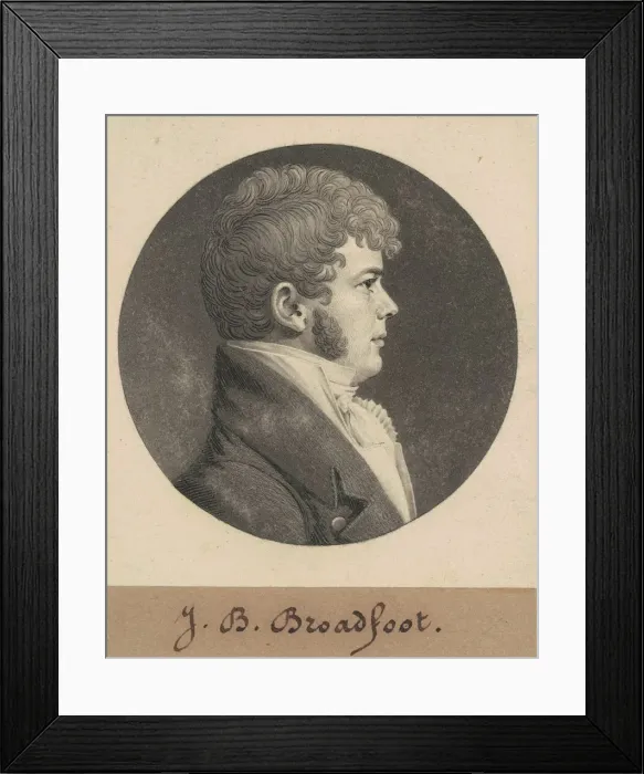 Framed Print : Henry Hall, 1808-1809. Creator: Charles Balthazar Julien Fevret de Saint-Memin Framed Print : Henry Hall, 1808-1809. Creator: Charles Balthazar Julien Fevret de Saint-Memin