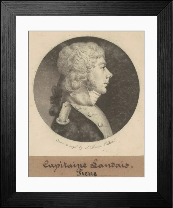 Framed Print : Louis Landais, 1801. Creator: Charles Balthazar Julien Fevret de Saint-Memin Framed Print : Louis Landais, 1801. Creator: Charles Balthazar Julien Fevret de Saint-Memin