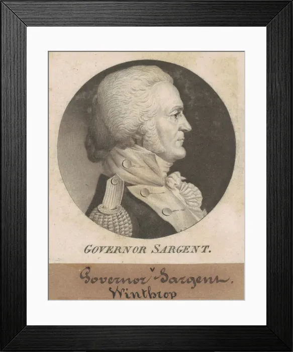 Framed Print : Winthrop Sargent, 1802. Creator: Charles Balthazar Julien Fevret de Saint-Memin Framed Print : Winthrop Sargent, 1802. Creator: Charles Balthazar Julien Fevret de Saint-Memin