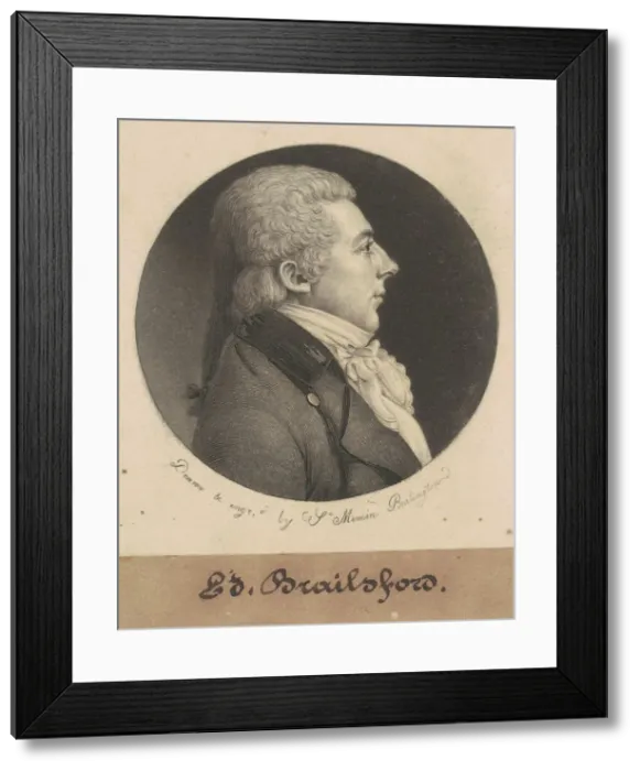 Framed Print : Edward Brailsford, 1798. Creator: Charles Balthazar Julien Fevret de Saint-Mé Framed Print : Edward Brailsford, 1798. Creator: Charles Balthazar Julien Fevret de Saint-Mé