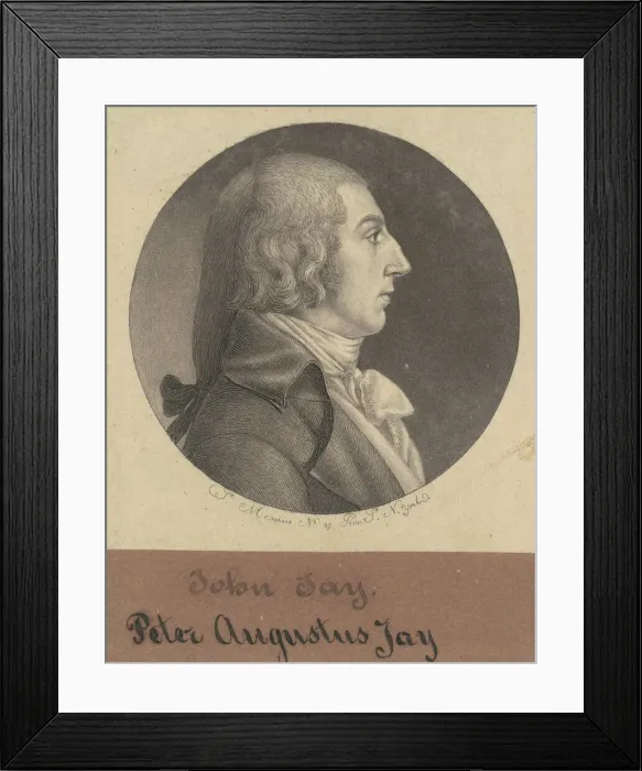 Framed Print : Peter Augustus Jay, 1797. Creator: Charles Balthazar Julien Fevret de Saint-Mé Framed Print : Peter Augustus Jay, 1797. Creator: Charles Balthazar Julien Fevret de Saint-Mé