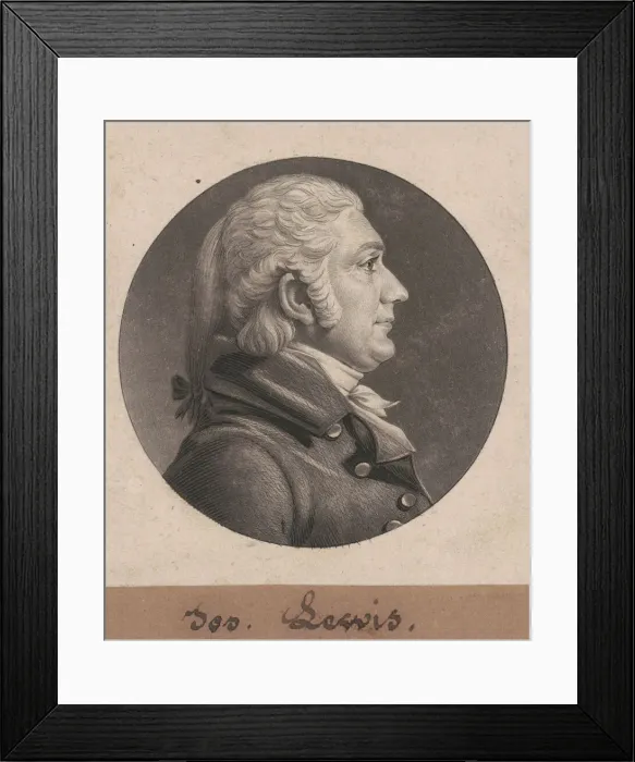 Framed Print : Joseph C. Lewis II, 1805. Creator: Charles Balthazar Julien Fevret de Saint-Mé Framed Print : Joseph C. Lewis II, 1805. Creator: Charles Balthazar Julien Fevret de Saint-Mé