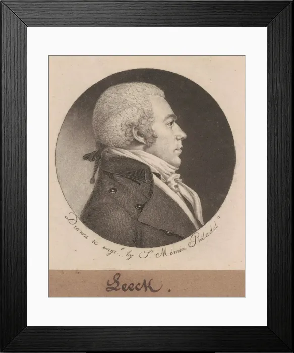 Framed Print : Leech, 1798. Creator: Charles Balthazar Julien Fevret de Saint-Memin Framed Print : Leech, 1798. Creator: Charles Balthazar Julien Fevret de Saint-Memin