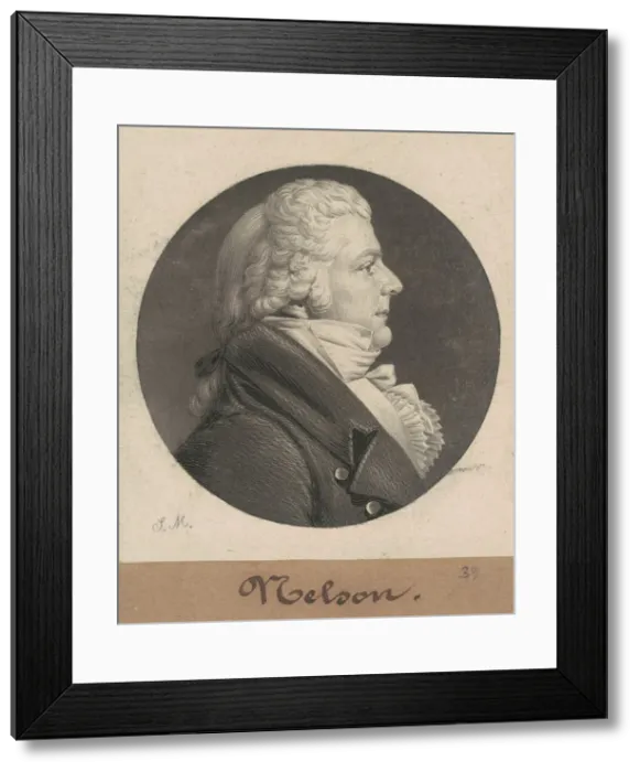 Framed Print : Hugh Nelson, 1808. Creator: Charles Balthazar Julien Fevret de Saint-Memin Framed Print : Hugh Nelson, 1808. Creator: Charles Balthazar Julien Fevret de Saint-Memin
