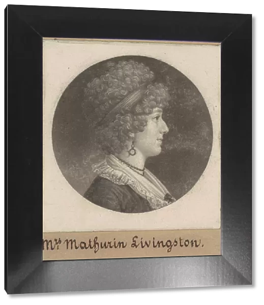 Margaret Lewis Livingston, 1796-1798. Creator: Charles Balthazar Julien Fé