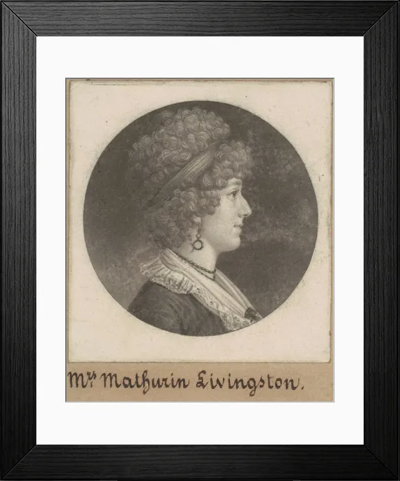Framed Print : Margaret Lewis Livingston, 1796-1798. Creator: Charles Balthazar Julien Fé Framed Print : Margaret Lewis Livingston, 1796-1798. Creator: Charles Balthazar Julien Fé