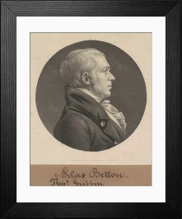 Framed Print : Silas Betton, 1805. Creator: Charles Balthazar Julien Fevret de Saint-Memin Framed Print : Silas Betton, 1805. Creator: Charles Balthazar Julien Fevret de Saint-Memin
